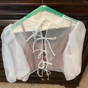 Amanda Uprichard Diem Top Ivory